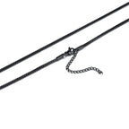 1/2/3mm Box Chain Necklaces for Men Women,Delicate Square Stainless Steel Chains Links Collars,Jewelry Gift 18To24 Inch