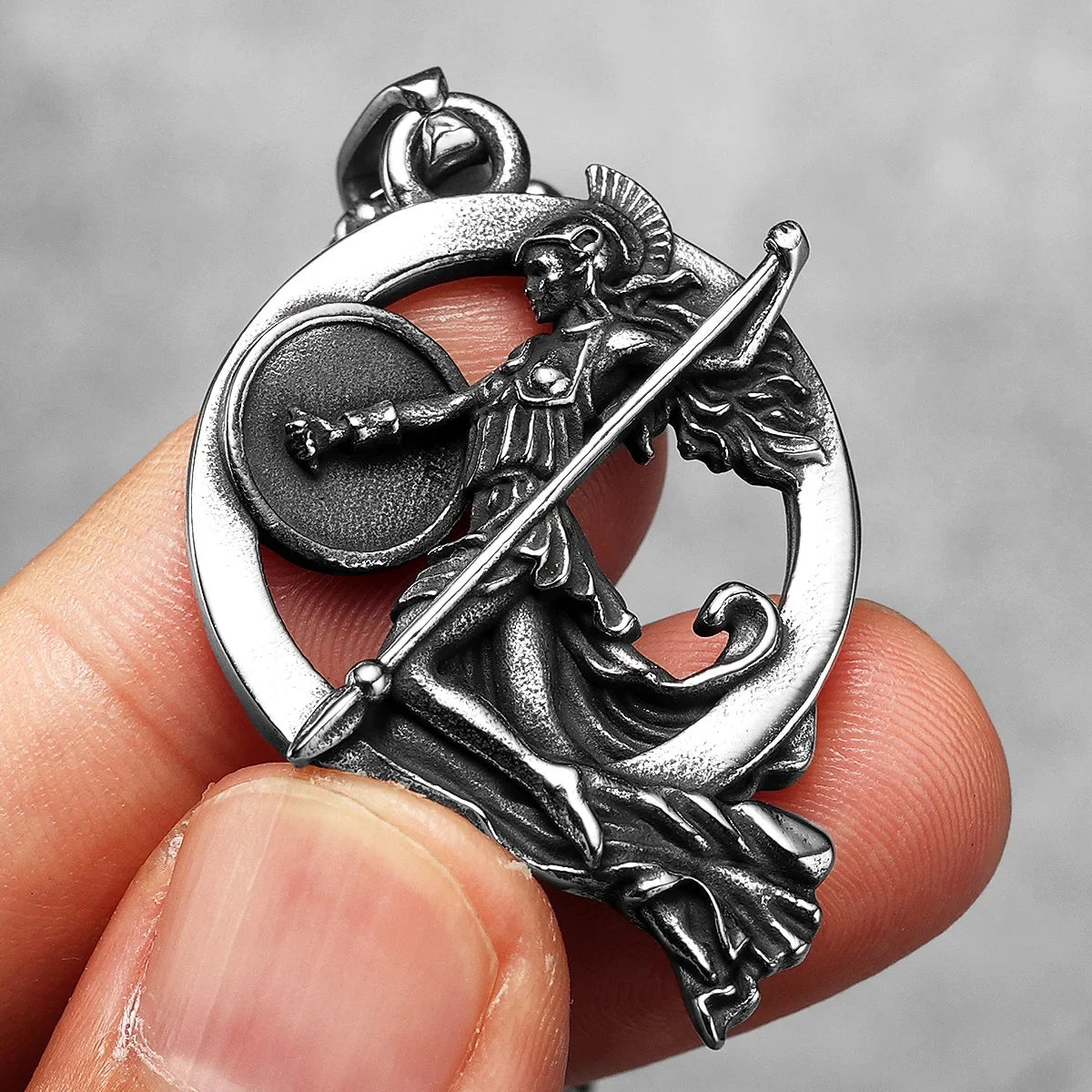 Greece Myth Goddess Men Necklaces Stainless Steel Pendant Chain Women Jewelry Vintage New Cool Tings Accessories Gifts Wholesale