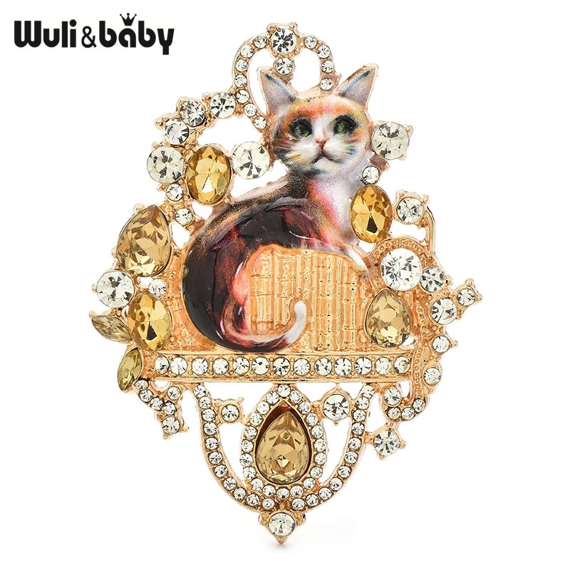 PENDRA Royalecat Luxury Palace Cat Brooch
