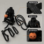 Funny Halloween Cat Dog Costume Headless Horseman Rider Pet Outfit for Small Dogs Cats Pumpkin Party Cosplay