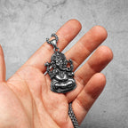 PENDRA Hinduism Ganesha Steel Necklace