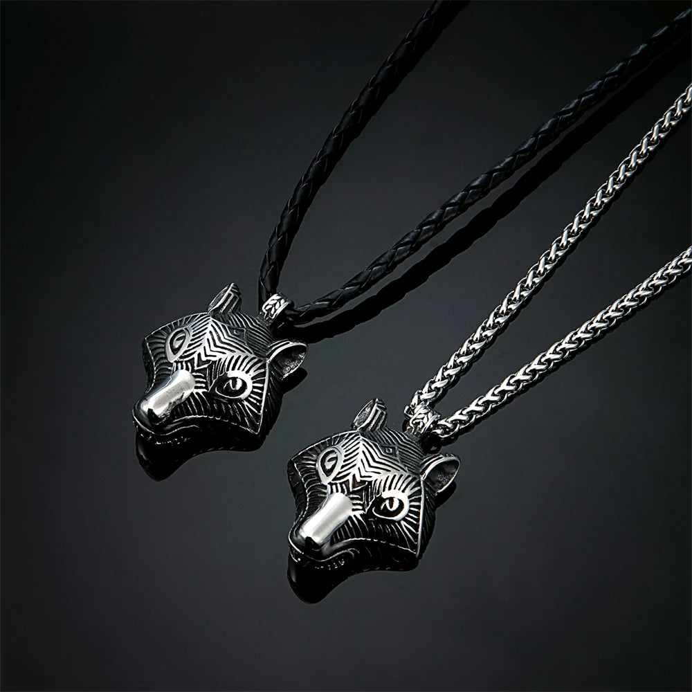 PENDRA Wolf Rune Celtic Necklace