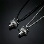 PENDRA Wolf Rune Celtic Necklace