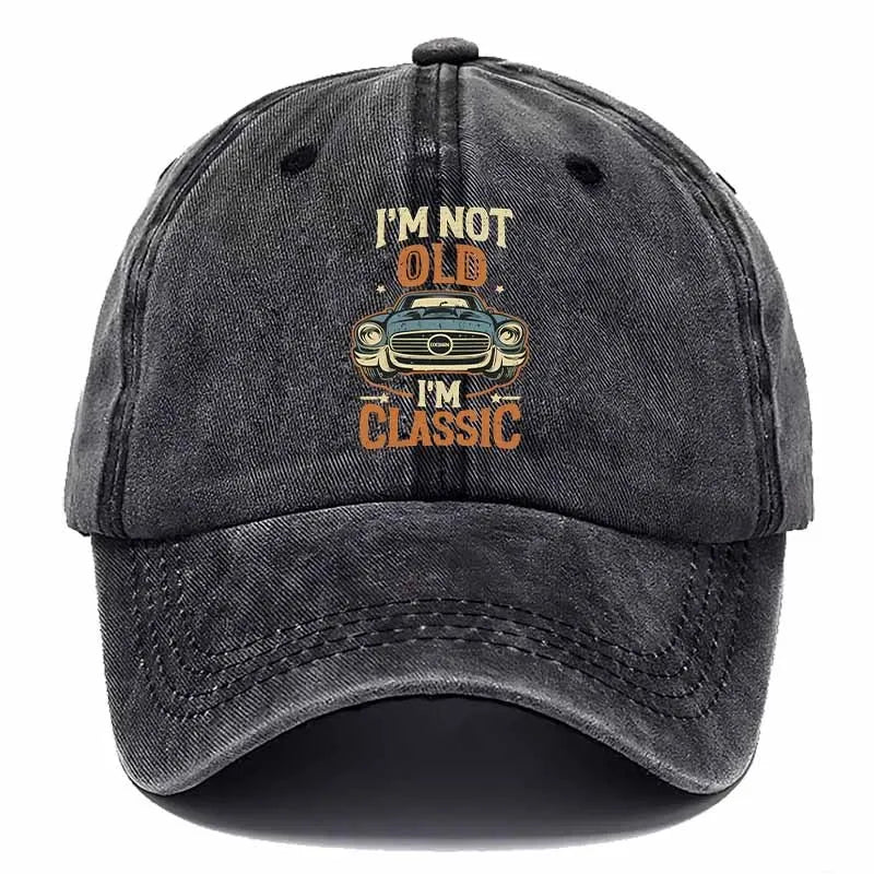 Retro Baseball Cap with Vintage Car Design, Perfect for Casual Attire And Embracing The Retro Trend.