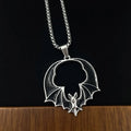 PENDRA Batwing Halloween Stainless Steel Necklace