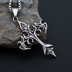 PENDRA Flamecross Gothic Flame Cross Pendant