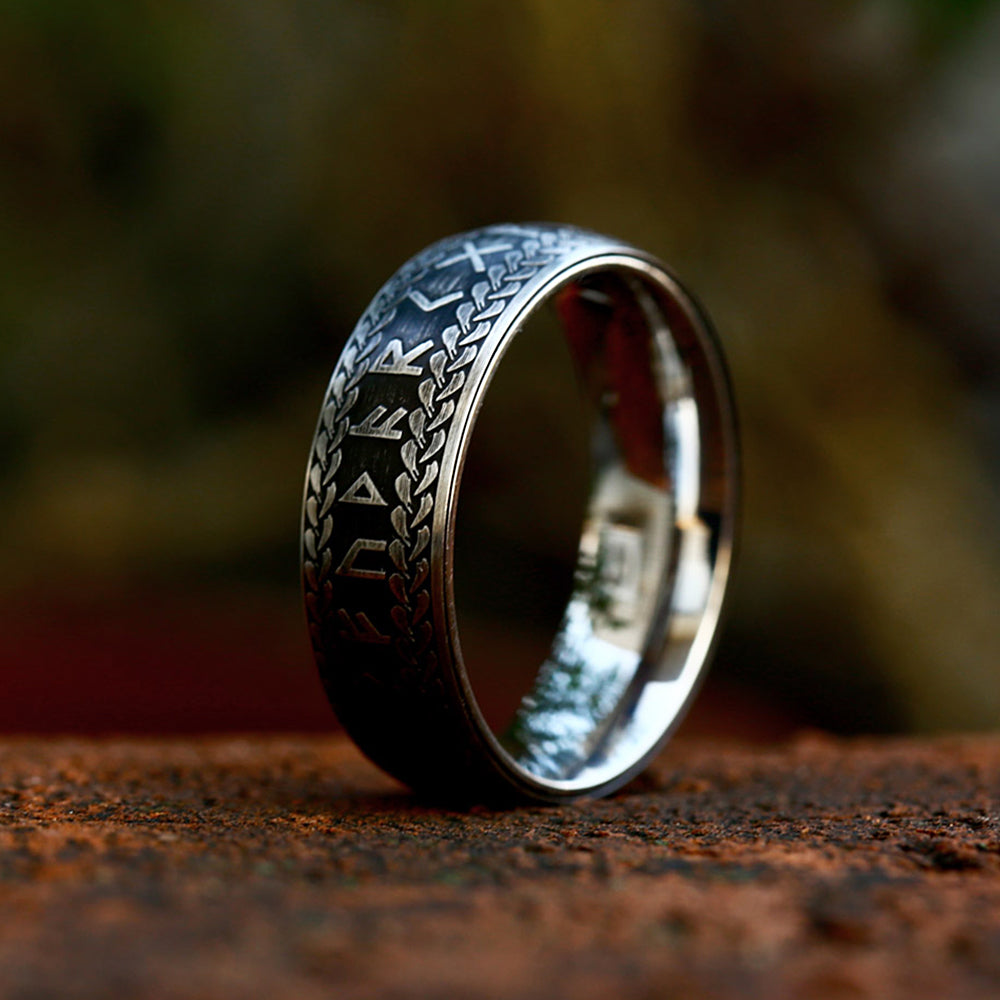 PENDRA Runestone Nordic Viking Rune Ring