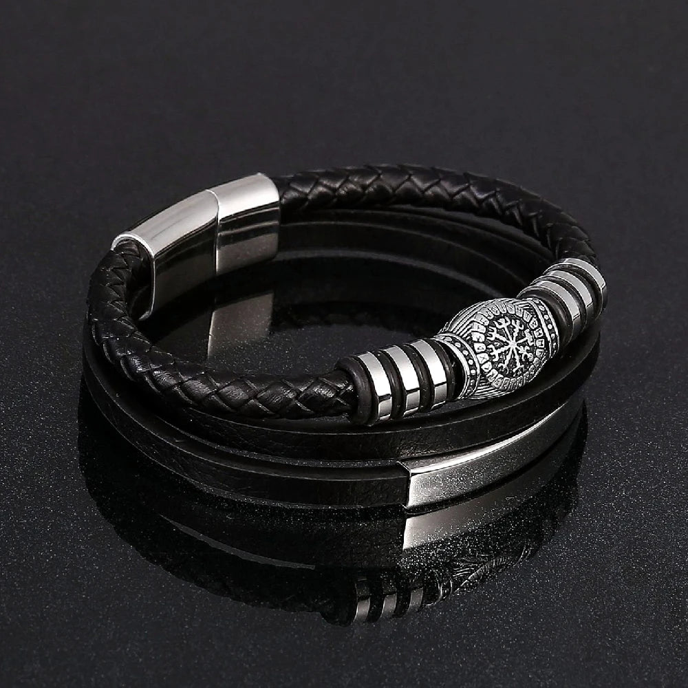 PENDRA Rune Classic Leather Bracelet
