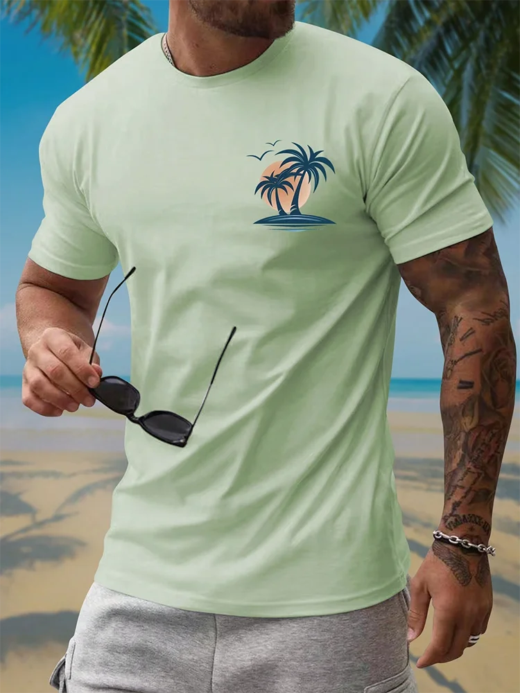 USA Flag Print Men's T-shirt Summer Daily Urban Fashion Men's T-shirt Street Casual Short-sleeved Top Travel Party Men's T-shirt