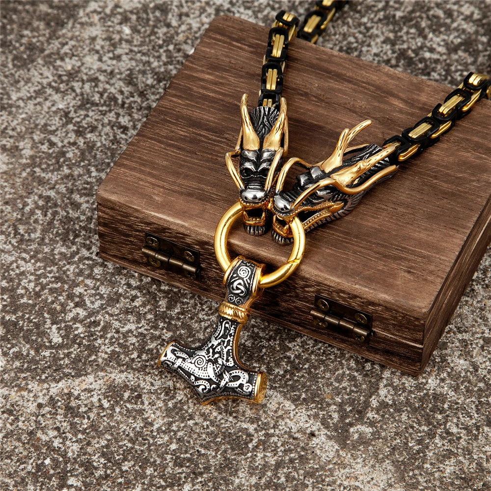 PENDRA Dragon Black Necklace