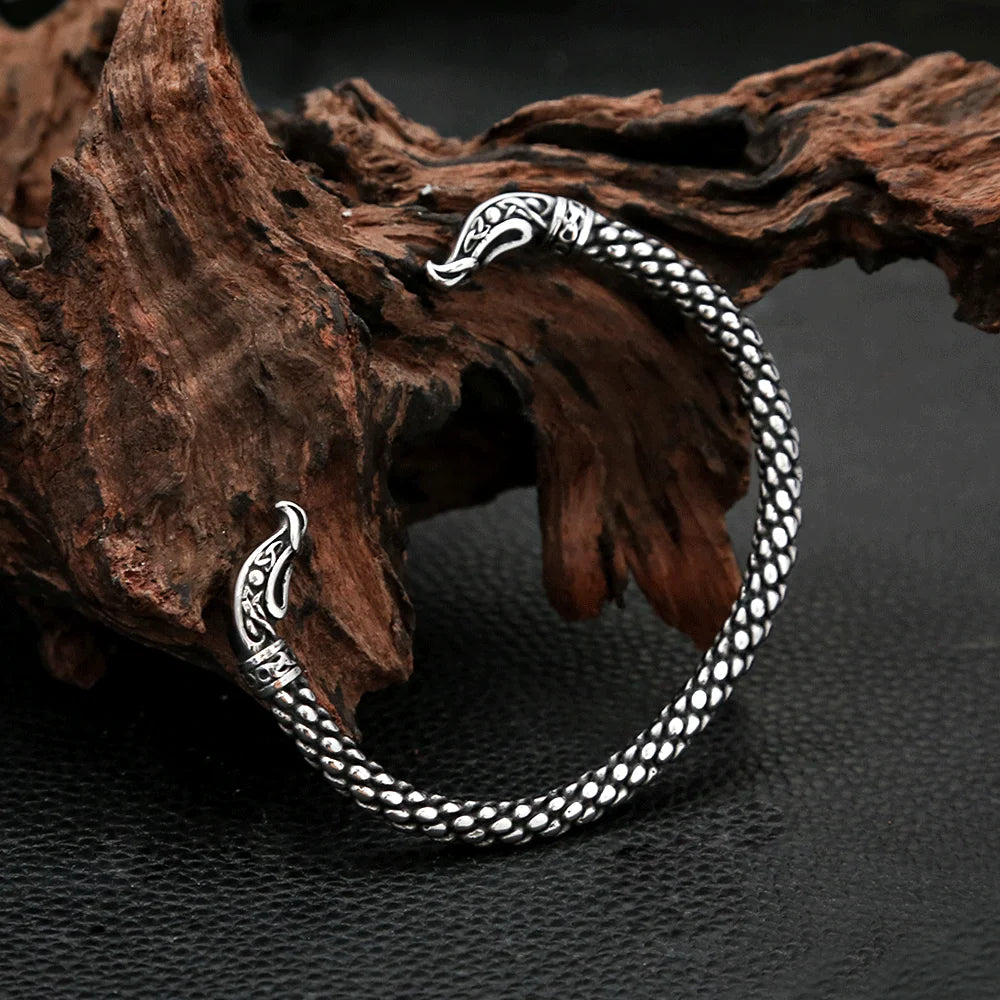 PENDRA Valknut Compass Stainless Steel Bracelet