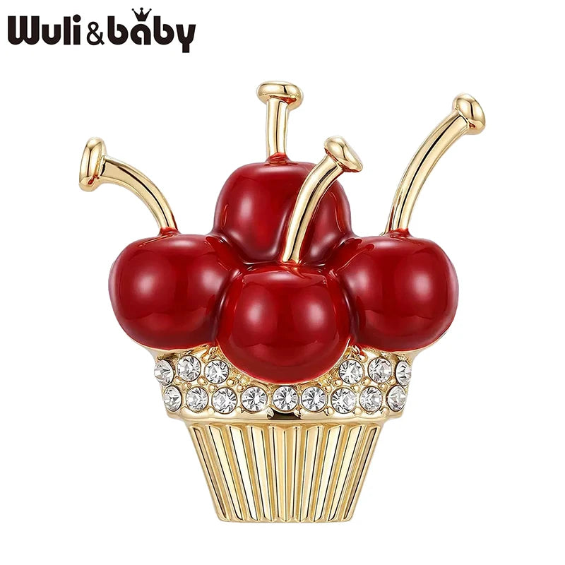PENDRA Cherrycupcake Cherry Cupcake Brooch