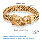 PENDRA Dragon Gold Steel Bracelet