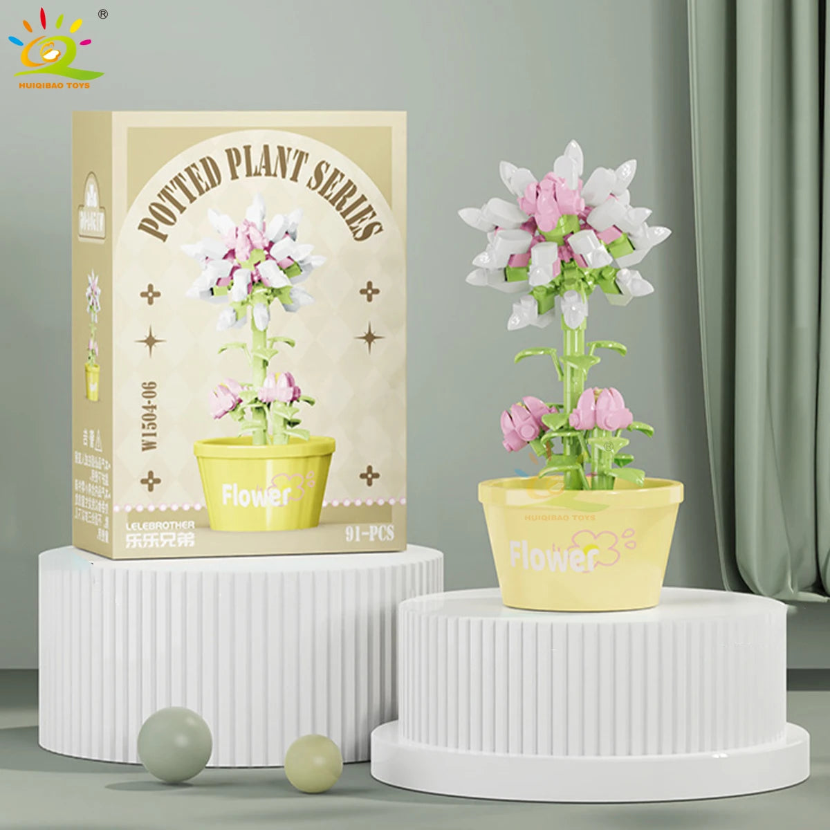 PENDRA Succulent Potted Floral Building Set