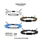 Men Bracelet, Urn Beaded Bracelets,Human or Pet Ashes,Cremation Jewelry for Men,Memorial Jewelry,Sympathy Gift
