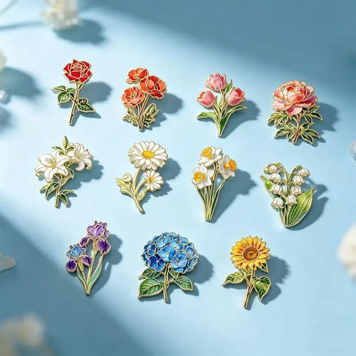 PENDRA Blossom Floral Brooch