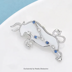 PENDRA 2 Colors Shell Taurus Brooch