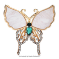 PENDRA Abalone Shell Butterfly Brooch