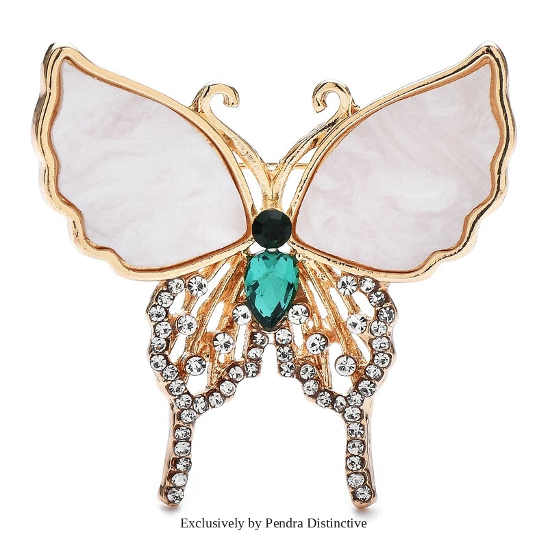PENDRA Abalone Shell Butterfly Brooch