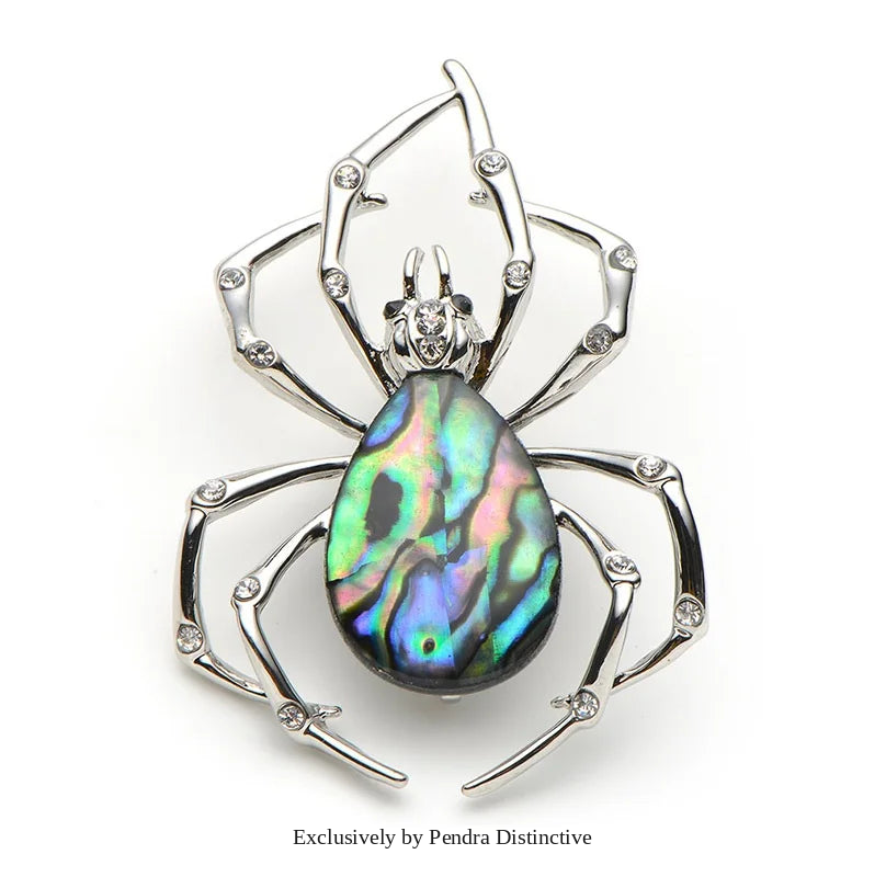 PENDRA Abalone Spider Insect Brooch