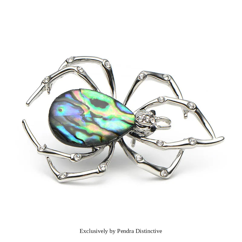PENDRA Abalone Spider Insect Brooch
