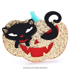 PENDRA Acrylic Cat Pumpkin Brooch
