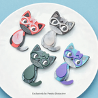 PENDRA Acrylic Cute Cat Brooch