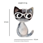 PENDRA Acrylic Cute Cat Brooch