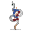 PENDRA Acrylic Snake Brooch