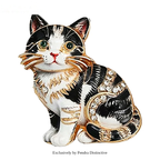 PENDRA Adorable Kitty Rhinestone Brooch