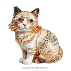 PENDRA Adorable Kitty Rhinestone Brooch
