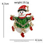 PENDRA Adorable Snowman Brooch