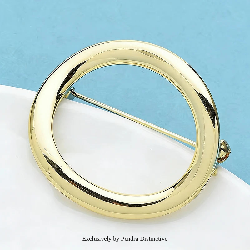 PENDRA Alloy Circle Brooch