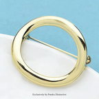 PENDRA Alloy Circle Brooch