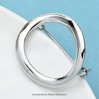 PENDRA Alloy Circle Brooch