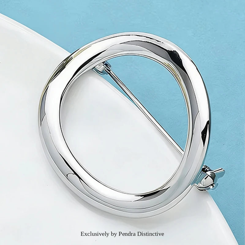 PENDRA Alloy Circle Brooch