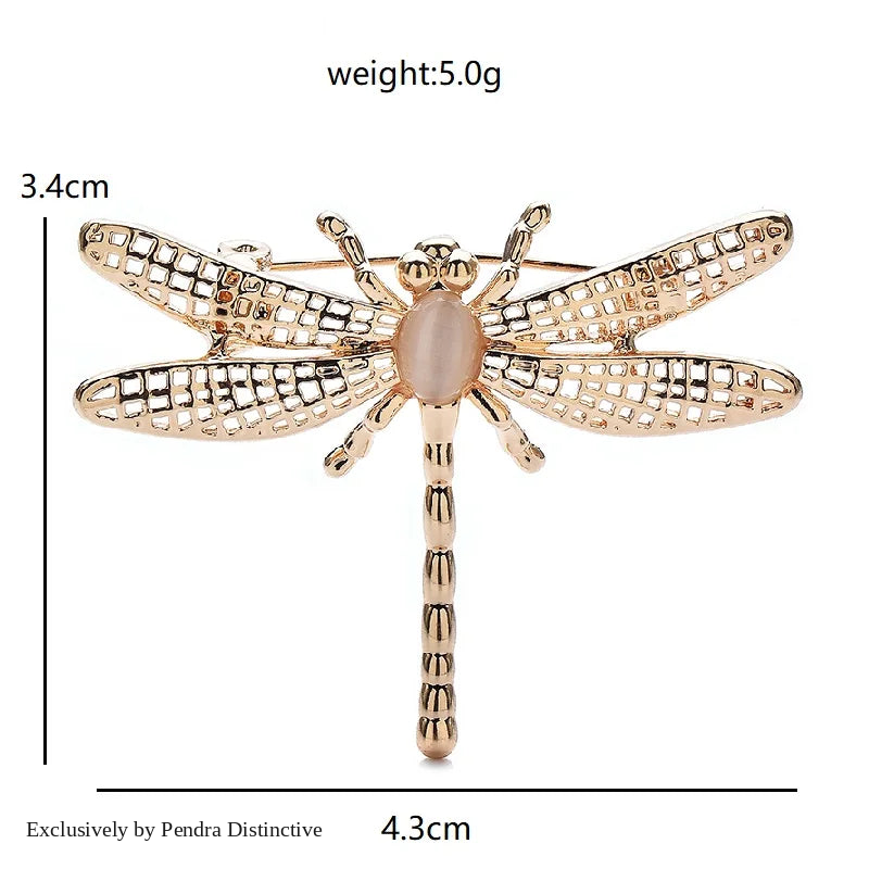PENDRA Alloy Dragonfly Brooch