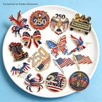 PENDRA America's 250th Independence Day Brooch