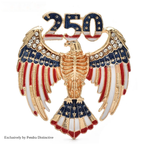 PENDRA America's 250th Independence Day Brooch