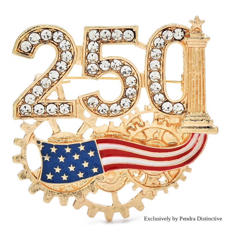 PENDRA America's 250th Independence Day Brooch