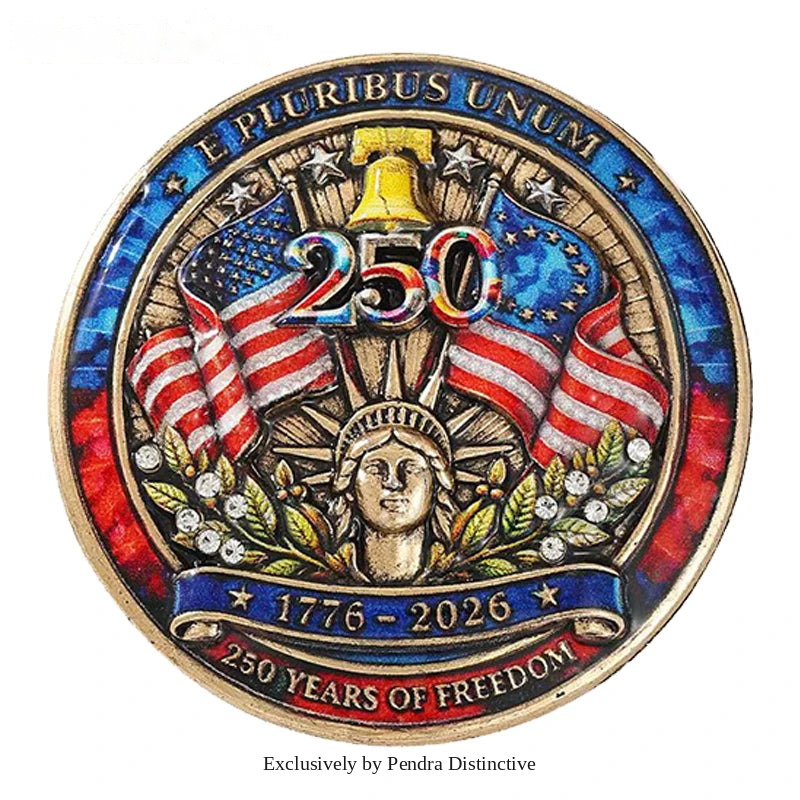 PENDRA America's 250th Independence Day Brooch