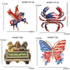 PENDRA America's 250th Independence Day Brooch