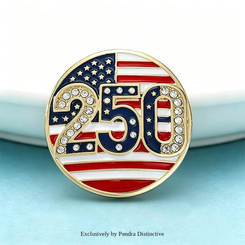 PENDRA America's 250th Independence Day Brooch