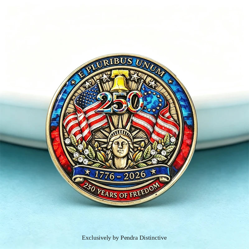 PENDRA America's 250th Independence Day Brooch
