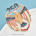 PENDRA America's 250th Independence Day Brooch