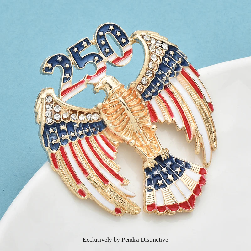 PENDRA America's 250th Independence Day Brooch