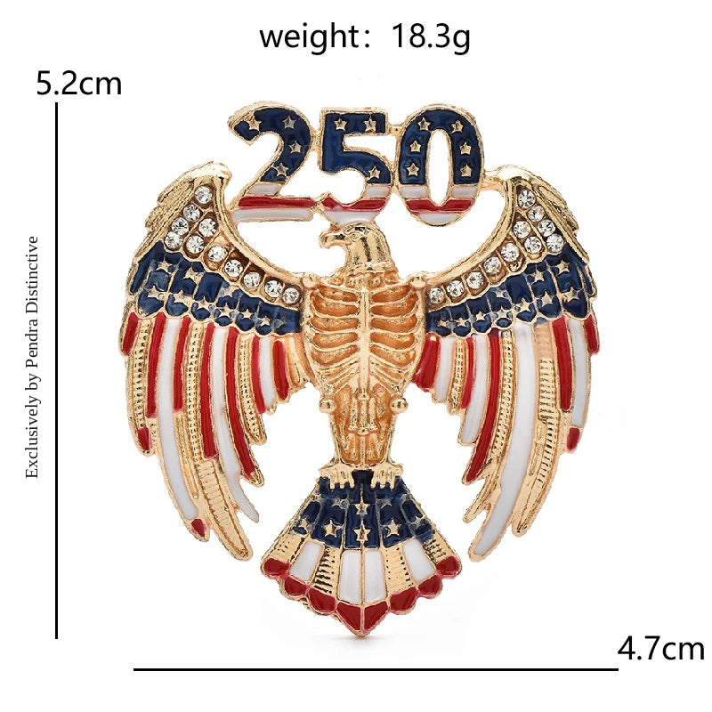 PENDRA America's 250th Independence Day Brooch