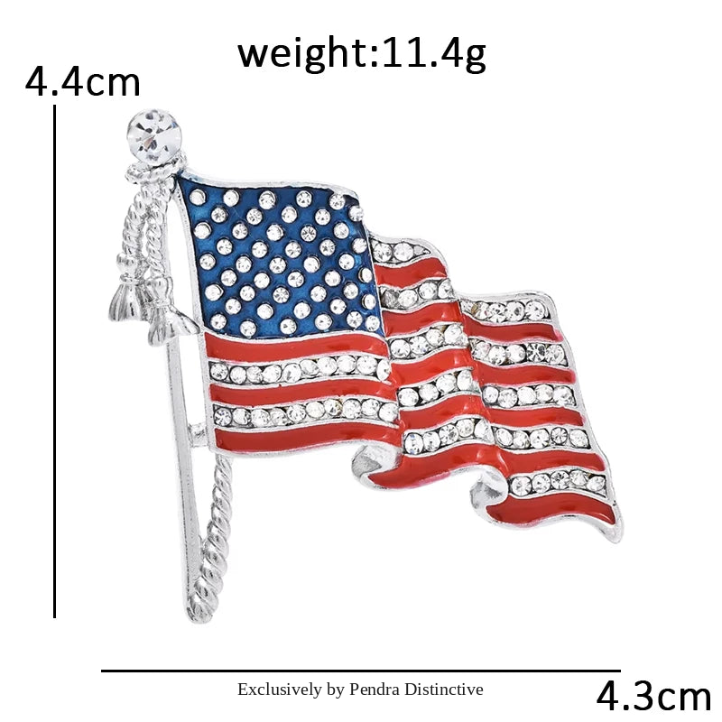 PENDRA America's 250th Independence Day Brooch