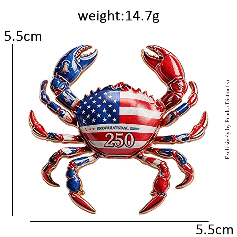 PENDRA America's 250th Independence Day Brooch