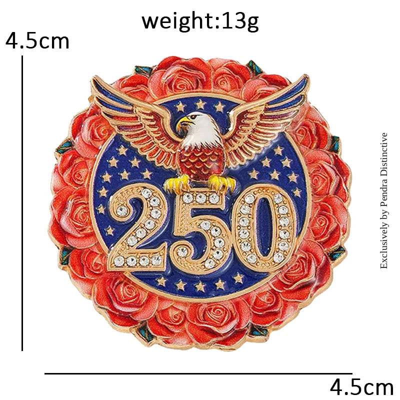 PENDRA America's 250th Independence Day Brooch